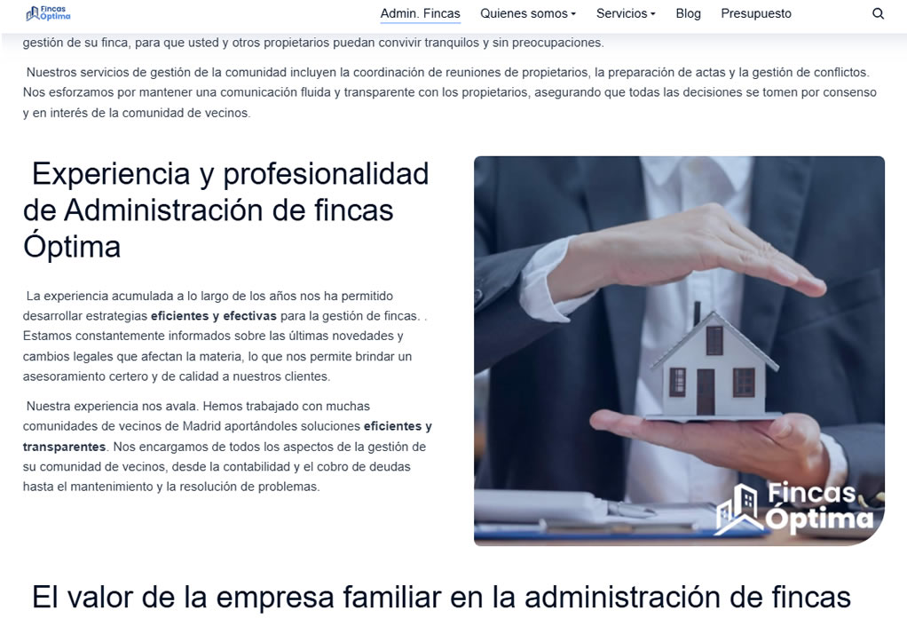 nueva web administradores